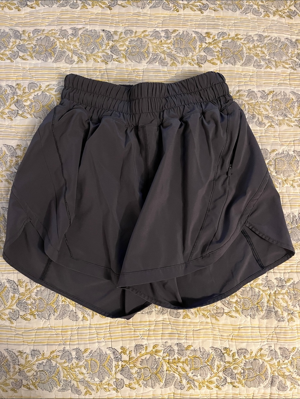 lululemon athletica purple/gray running shorts